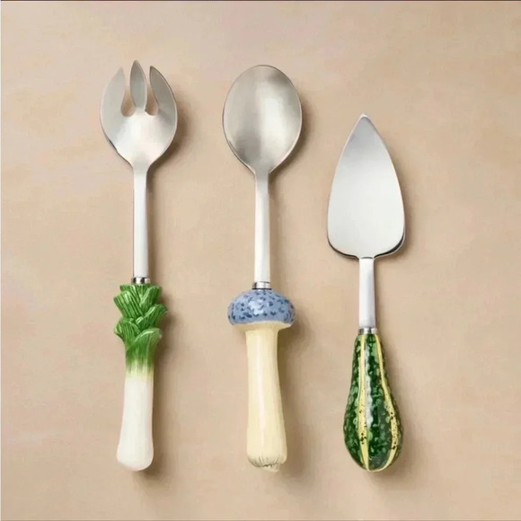 NWT 3pc Stoneware Salad Flatware Serving
Set - John Derian for Target - Picture 1 of 5